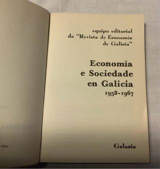 Economía e Sociedade en Galicia 1958-1967