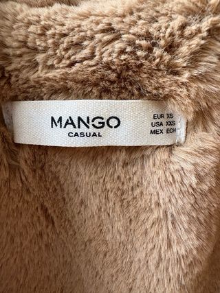 Chaqueta Mango Pana Forro Borreguito Talla XS