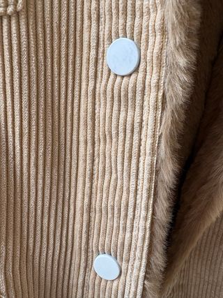 Chaqueta Mango Pana Forro Borreguito Talla XS