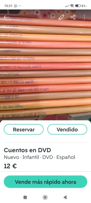 Cuentos en DVD Infantiles Español