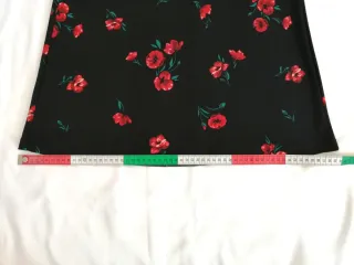 Abito corto Mango fiori rossi taglia S