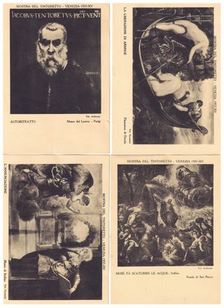Cartoline Mostra del Tintoretto Venezia 1937-XV