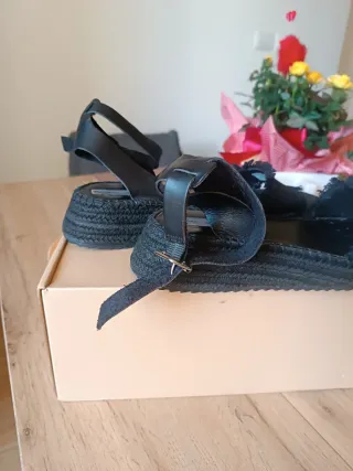Sandali Pepe Jeans neri con zeppa