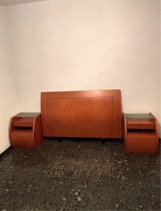Muebles dormitorio cabecero, mesitas, cajonera