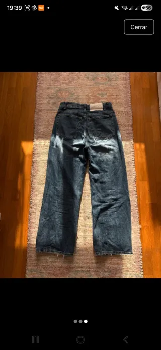 Pantalón vaquero ancho wide leg