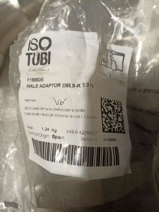 Piezas INOXIDABLE 88,9