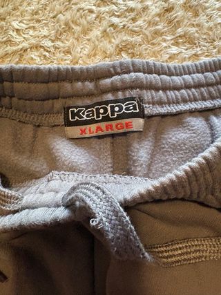 Kappa Pantaloni Tuta Vintage Grigio Taglia