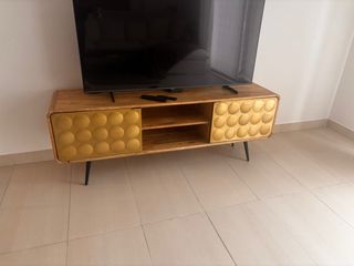Mueble TV Vintage Mango Macizo 2 Puertas