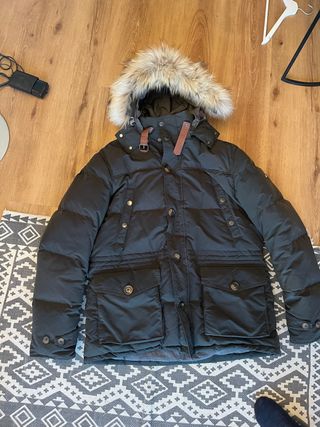 Chaqueta de Plumas Hombre Verde Oscuro XL