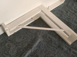 Mesa escritorio plegable blanca