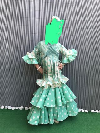 Traje de flamenca niña Hipercor lunares