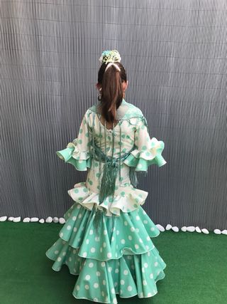 Traje de flamenca niña Hipercor lunares
