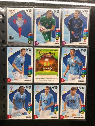 Lote 16 cromos Celta Adrenalyn XL 24/25