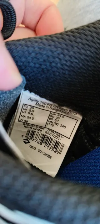 Scarpe da calcio Kipsta nere per bambini