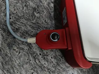 Plancha cocina eléctrica roja