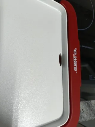 Plancha cocina eléctrica roja