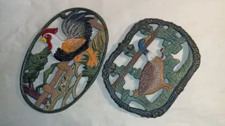 2 Salvamanteles Hierro Fundido Diseño Francés