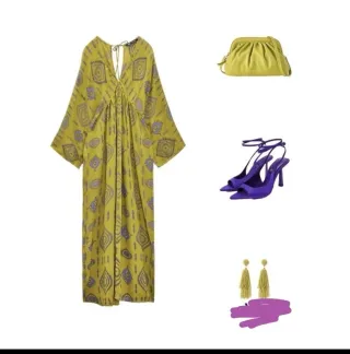 Vestido Zara Túnica Estampado