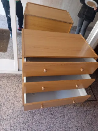 Cómoda 6 cajones madera (regalo espejo)