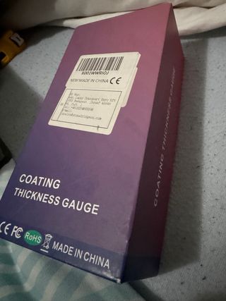 Medidor de espesor de pintura para coches