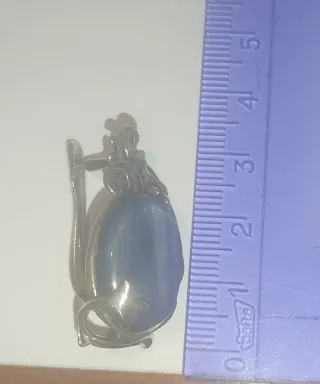 Pendientes Plata y Cianita Azul