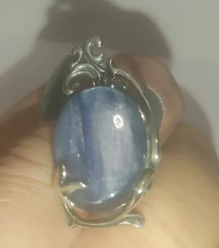 Pendientes Plata y Cianita Azul