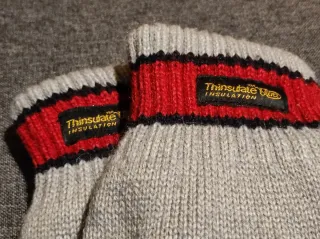 Guantes Thinsulate Ultra Grises y Rojos