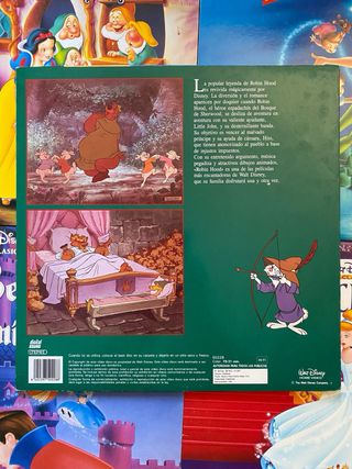 Laser Disc Robin Hood Disney Español