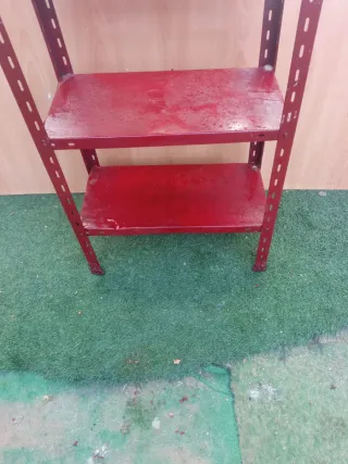 Estantería metálica roja 4 baldas