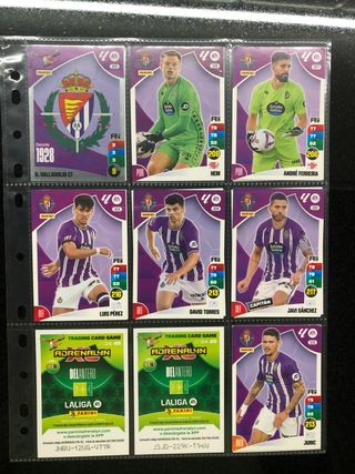 Lote 16 cromos Adrenalyn Valladolid 24/25