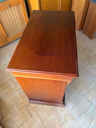 Mueble TV madera maciza con almacenaje