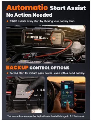 Arrancador Supercondensador ANCEL BS200