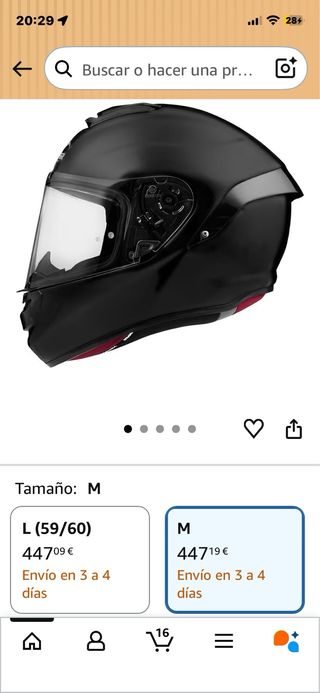 Casco Vemar "Hurricane" Talla M Negro