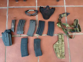 Accesorios Airsoft: Gafas, Máscara, Cargadores