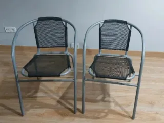 Mesa y 2 Sillas Plegables Terraza