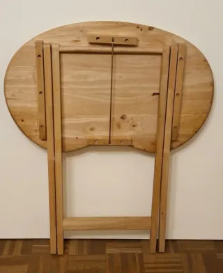 Mesita auxiliar plegable de madera