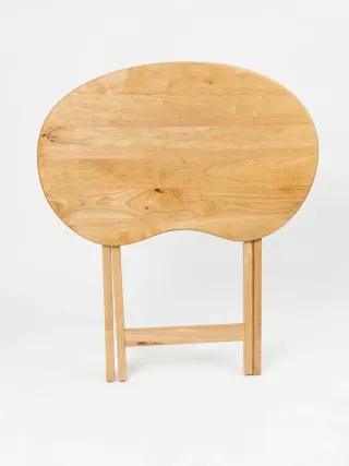Mesita auxiliar plegable de madera