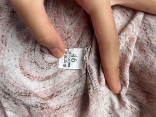 Vestido largo estampado marrón