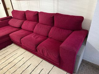Sofá chaiselongue 4 plazas tela PRECIO NEGOCIABLE