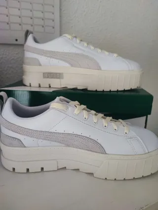 Puma Mayze Leather Plataforma Talla 42