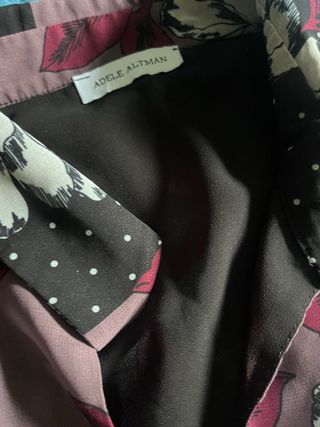 Vestito mini fiorato viola Adele Altman