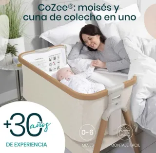 Cuna colecho Cozee Air + colchón Lémur antiasfixia