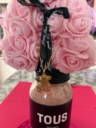 Cadena Tous Bolitas Bañada en Oro