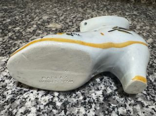 ZAPATO CERÁMICA ANTIGUO GARLAZ. DECORADO.