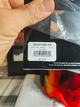 Maschera Fox VUE Lente Vivid