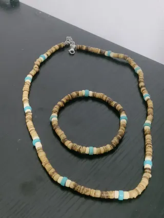 Set Collana e Bracciale Perline