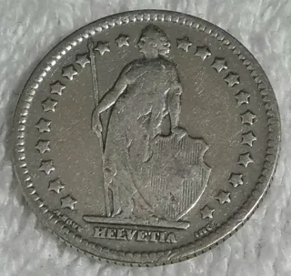 Svizzera 1 Franco 1907 Argento BB