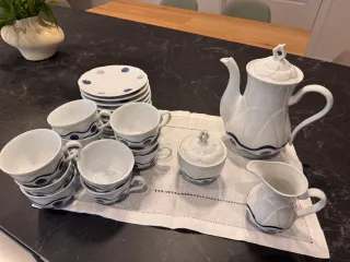 Juego de café de porcelana
