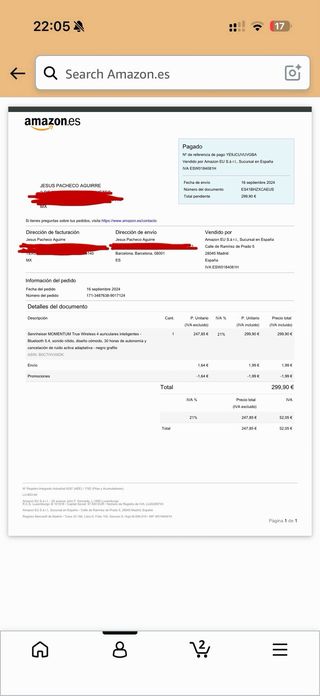 Sennheiser Momentum True Wireless 4 Negro