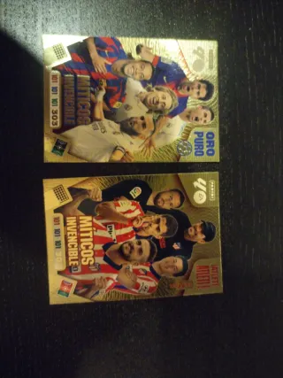 Pack de 2 Cartas Panini Fútbol Míticos Invencibles